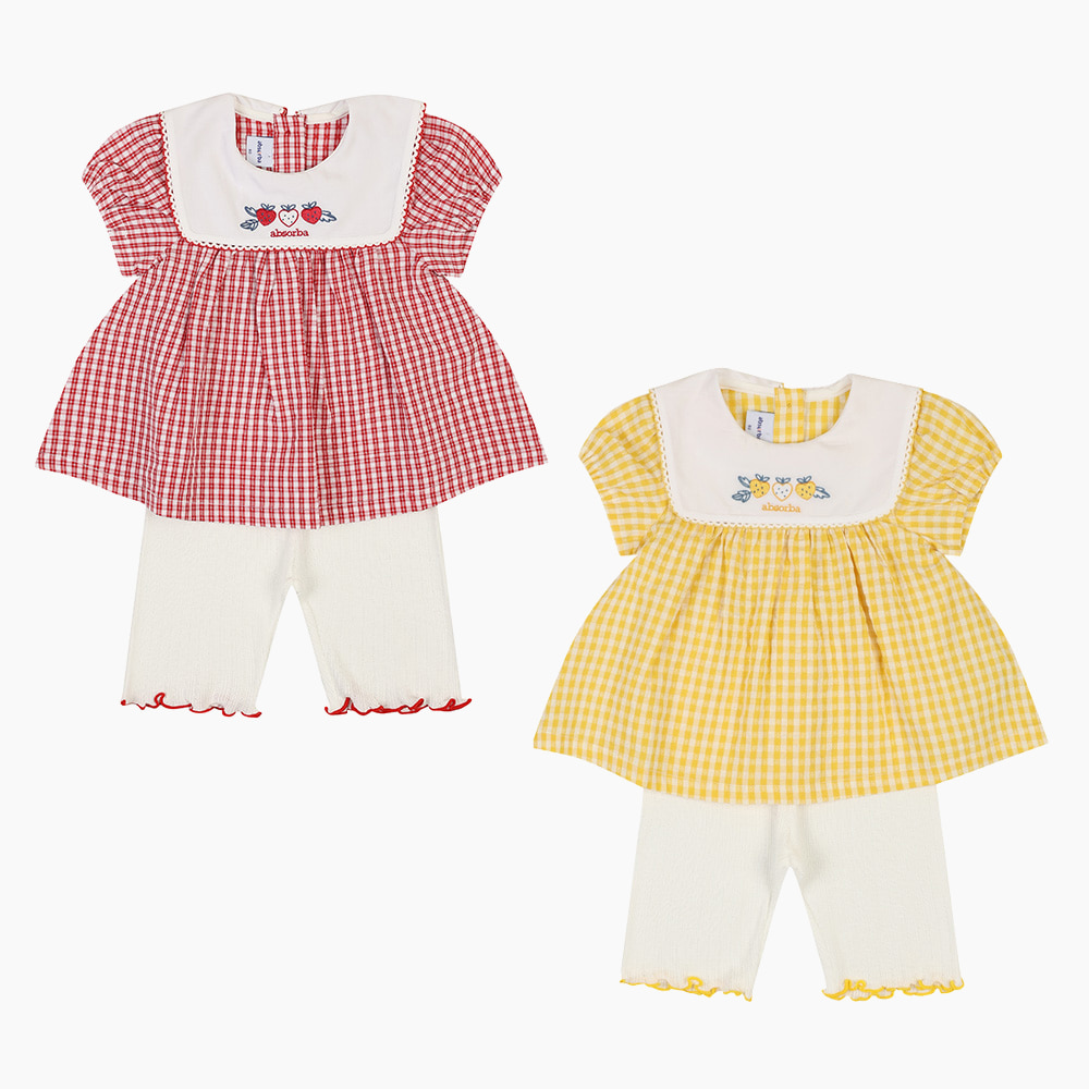 [압소바] 베리벨 체크 상하 AZ321222