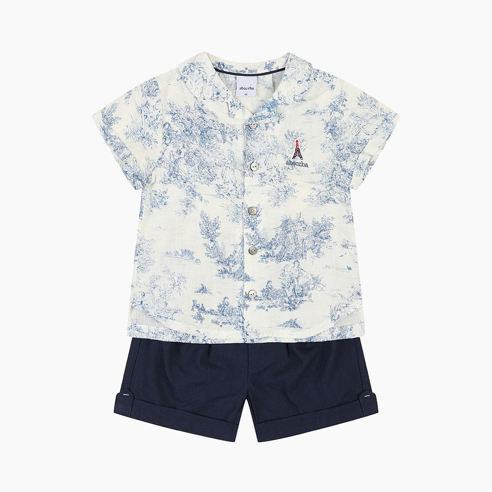 [압소바] 차밍 셔츠상하 AZ321202