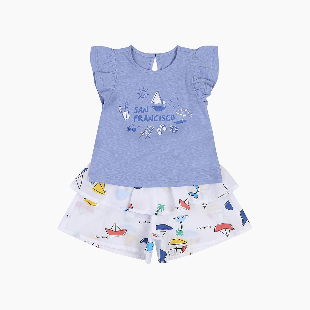 [해피랜드] 제노아 치마바지 상하 HZ321110