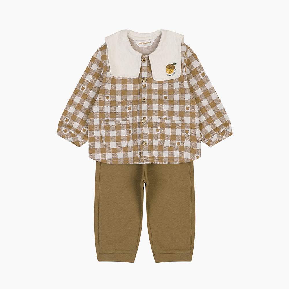 [해피랜드] 해쉬 자가드 가디건 상하 HZ521204