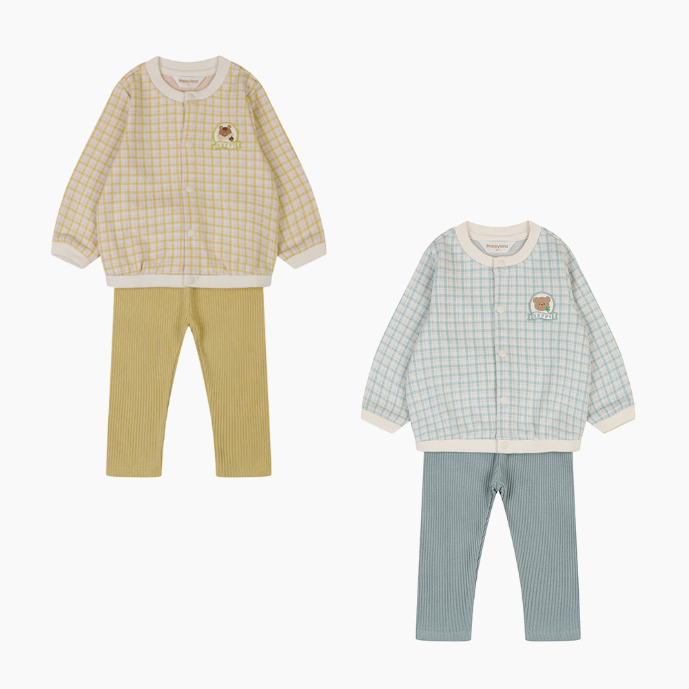 [해피랜드] 크럼블 원마일 가디건 상하 HZ521101