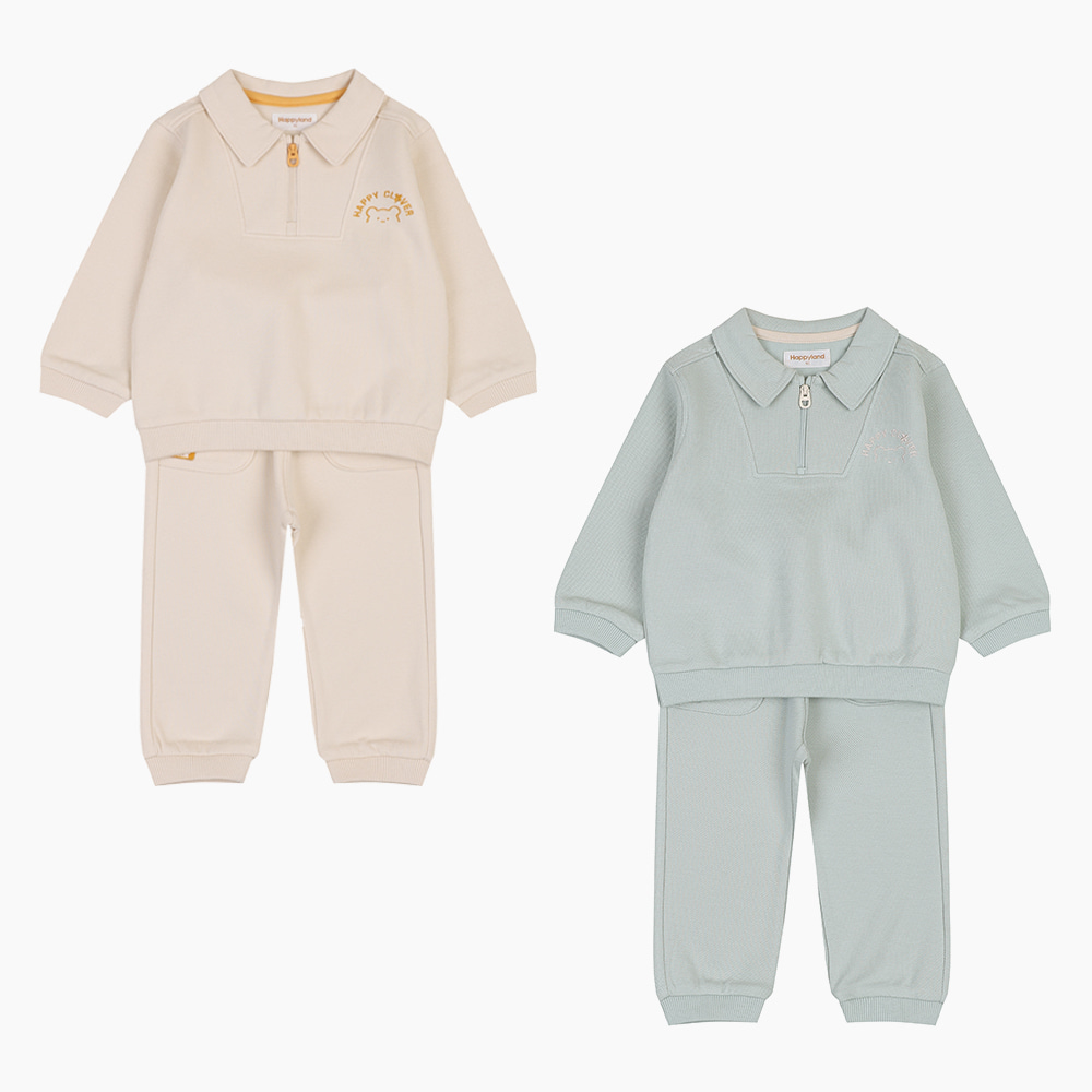 [해피랜드] 멜로우 하프집업 상하 HZ721104