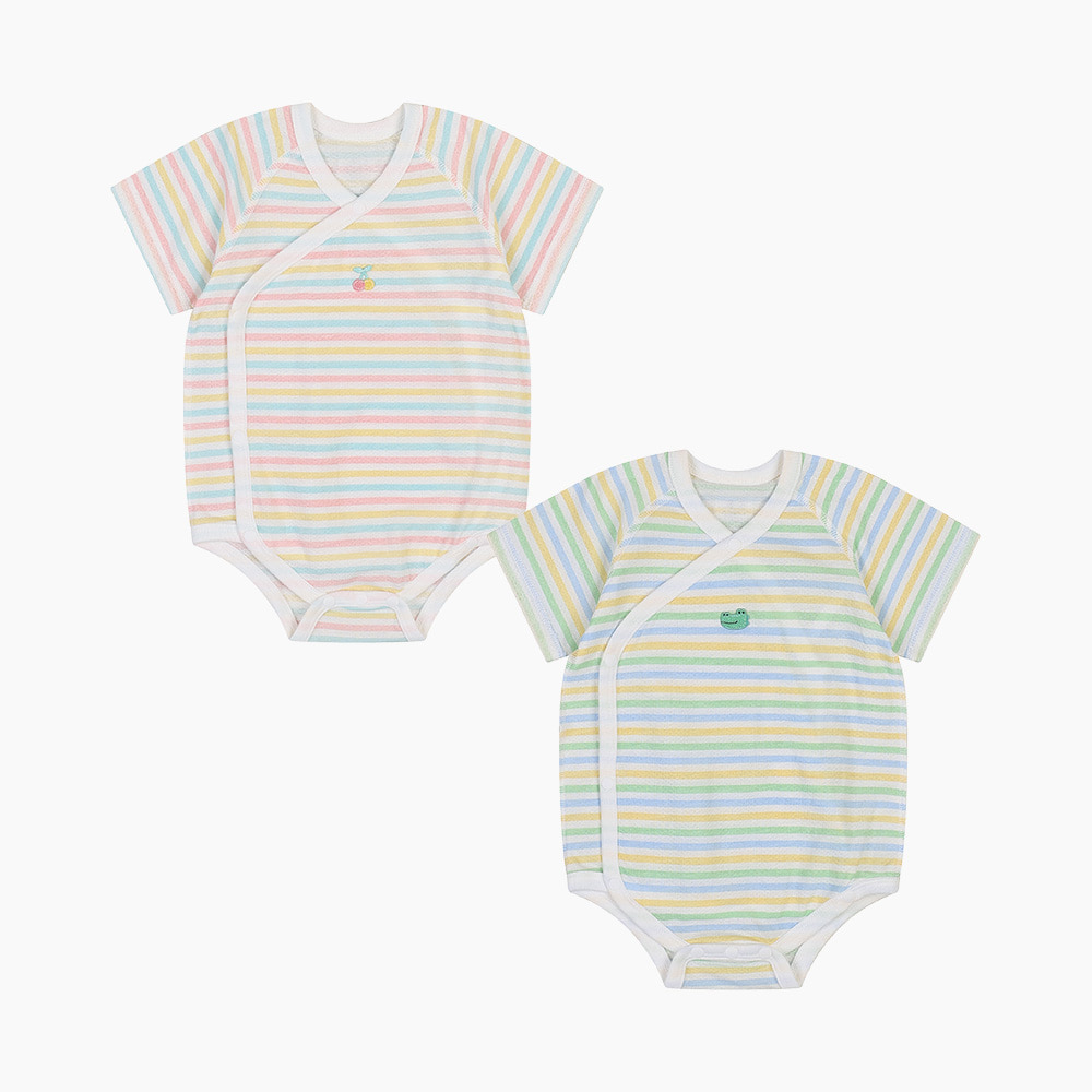 [해피랜드] 키키 뱀부 메쉬 배냇슈트 H2310204