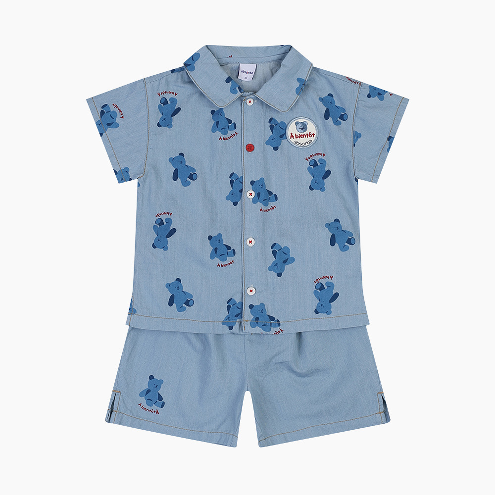 [압소바] 티앙 데님 셔츠 상하 A2321203