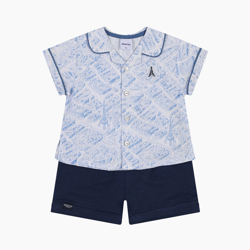 [압소바] 프레 셔츠 상하 A2321202