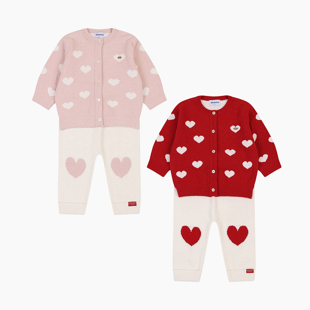 [압소바] 루비 니트 가디건 상하 A2721212