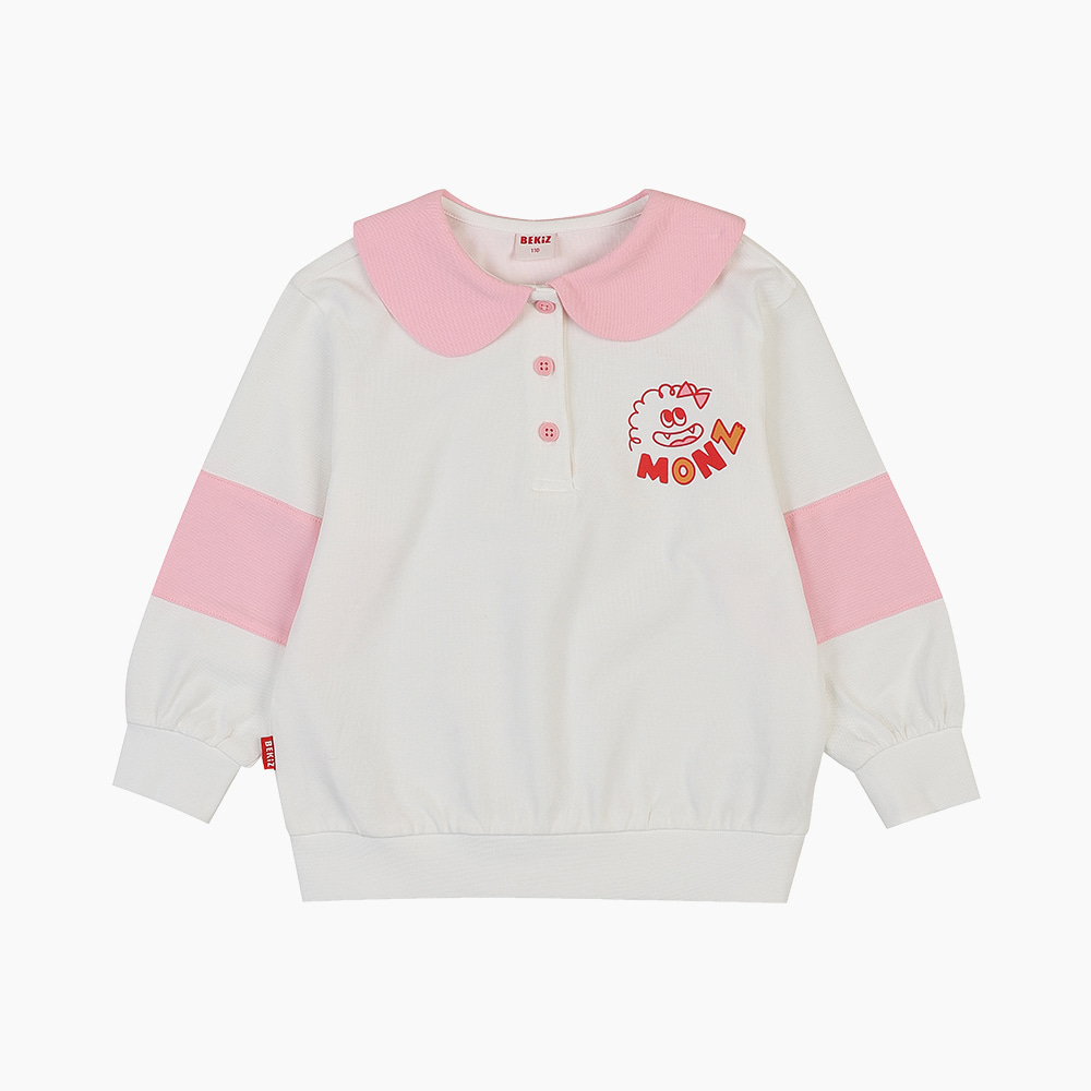 [비키즈] 리본몬즈 카라 맨투맨 F1123351