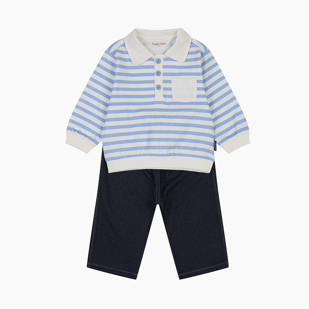 [해피랜드] 스윗 카라 상하 H1121216