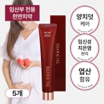 투투스 맘 임산부치약 100g x 5개입 / 양치덧 입덧 치약, 초기임산부선물