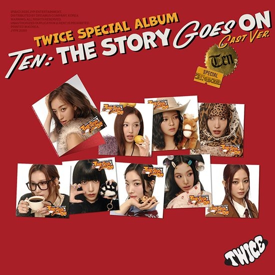 TWICE(트와이스) - TEN: The Story Goes On(Cast Ver.)_9종 중 1종 랜덤
