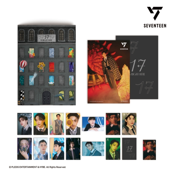 세븐틴 미니포스터 & 포토카드 패키지_원우