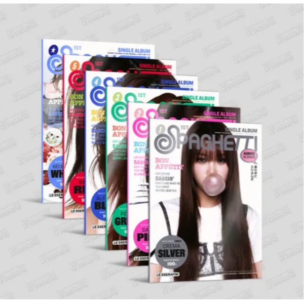 LE SSERAFIM(르세라핌) - SPAGHETTI (COMPACT ver.)_6종 중 1종 랜덤
