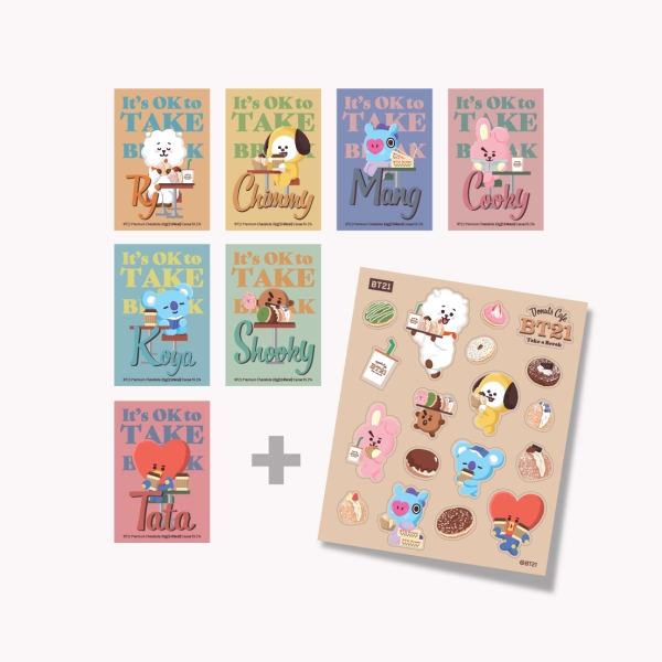 BT21 프리미엄 초콜릿_Take a Break_7set
