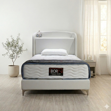 로즈 무드 패브릭 슈퍼싱글 침대프레임