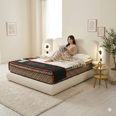 어썸 코지 프리미엄 BOUCLE 패브릭 침대프레임