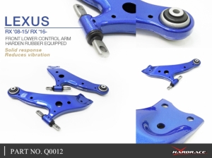 FRONT LOWER CONTROL ARM / Harden Rubber Equipped. 2 PCS/SET : Q0012