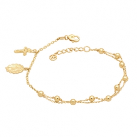 두줄 3.5mm 볼 묵주팔찌 94번