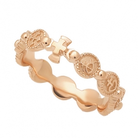 핑크 상징 묵주반지 AP123번