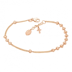 핑크 하트볼 묵주팔찌 205번