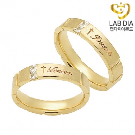 커플 랩DIA 세례명 묵주반지 7228번