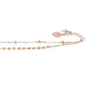 핑크 캔디 두줄묵주팔찌 223번  (2.4mm)
