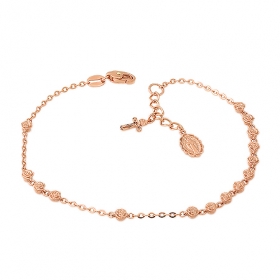 핑크 장미 묵주팔찌 240번(대)