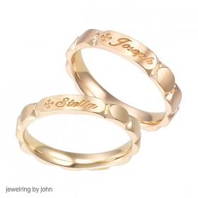 커플 세례명 묵주반지 7020번(대,소)