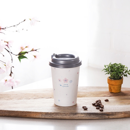 ★[종이컵 세트] 13oz 벚꽃+뚜껑 각 1000개 / 13온스종이컵