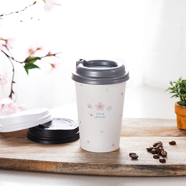 ★[종이컵 세트] 13oz 벚꽃+뚜껑 각 1000개 / 13온스종이컵