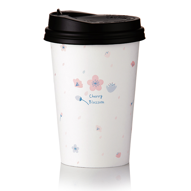 ★[종이컵 세트] 13oz 벚꽃+뚜껑 각 1000개 / 13온스종이컵