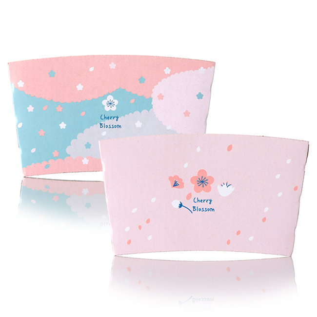 [컵홀더] 12호 벚꽃 1000개입 / 98파이 2종혼입 마닐라지