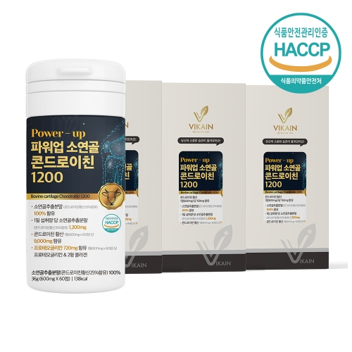 비카인 POWER UP 소연골 콘드로이친 1200 600mg x 60정