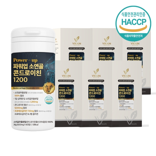 비카인 POWER UP 소연골 콘드로이친 1200 600mg x 60정