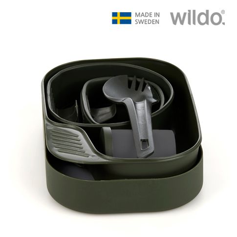 윌도 WILDO 캠핑용 식기 세트 캠퍼박스 올리브 WD-W10264