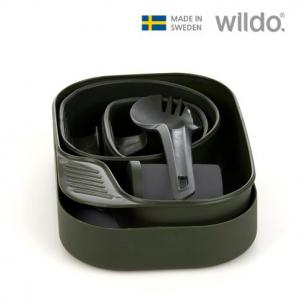 윌도 WILDO 캠핑용 식기 세트 캠퍼박스 올리브 WD-W10264