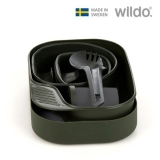 [윌도 WILDO] 캠핑용 식기 세트(캠퍼박스) 올리브 WD-W10264