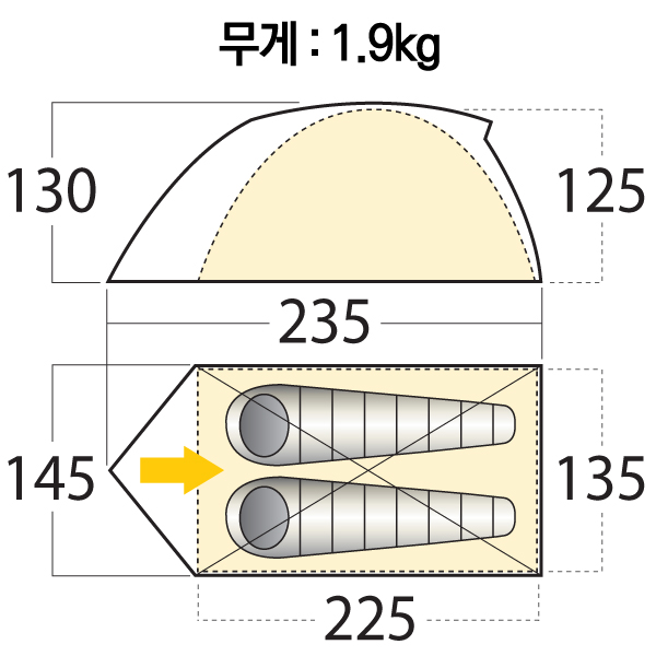 마운틴스미스 베어 크릭 2 텐트