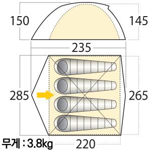 마운틴스미스 베어 크릭 4 텐트