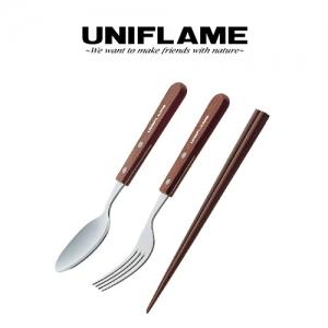 유니프레임 fan 커트러리 솔로 포크&수저 세트(722350)
