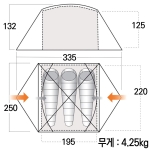 반고 트라이판 300 파미르 그린 텐트 세트