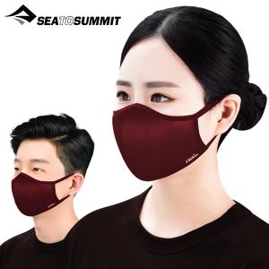 씨투써밋 배리어 페이스 바이러블록(HEIQ) 루바브 레드 마스크