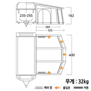 반고 투스카니 400 카라반 어닝, 하우스 어닝 텐트