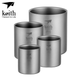 키이스 4-Piece Double-Wall Titanium Mug Set_Ti3501