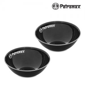 페트로막스 에나멜 보울 캠핑용 그릇(2개입/블랙/1L/PM-PX-BOWL-1-S)