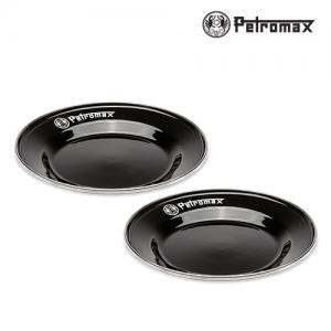 페트로막스 에나멜 플레이트 캠핑용 접시(2개입/블랙/18cm/PM-PX-PLATE-18-S)
