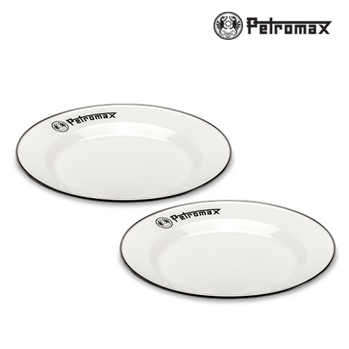 페트로막스 에나멜 플레이트 캠핑용 접시(2개입/화이트/26cm/PM-PX-PLATE-26-W)