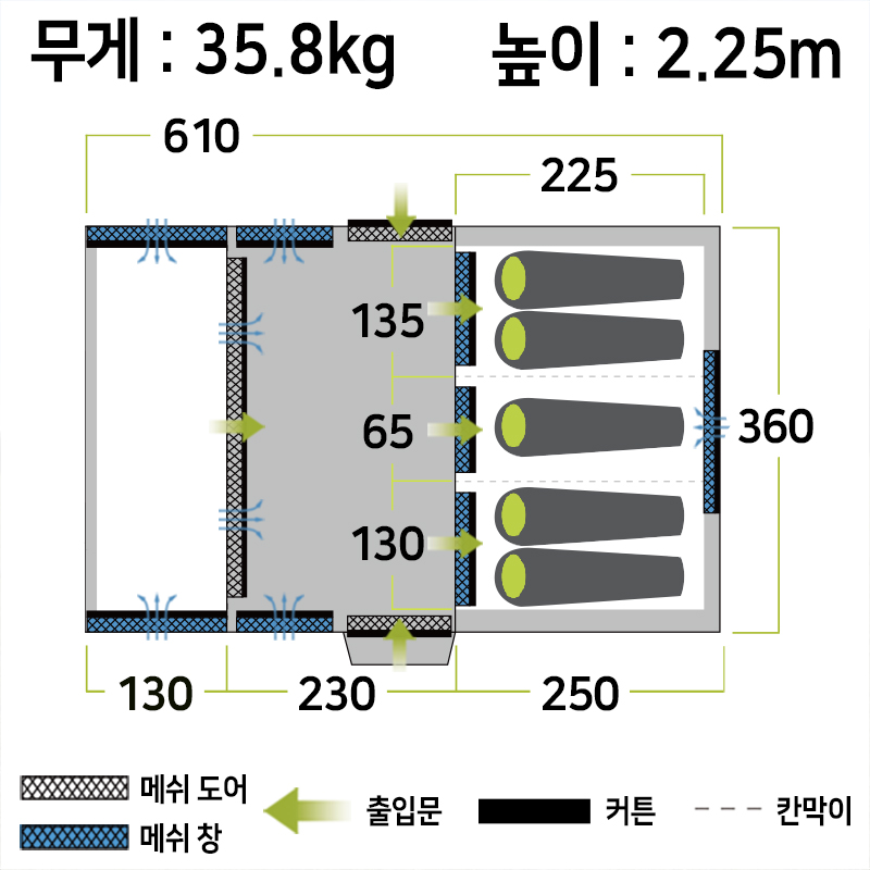 젬파이어 프로 TL V2 에어텐트(5인용)