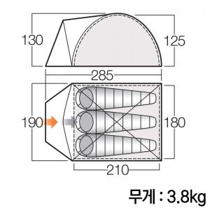 반고 알파 300 블루 CLR 텐트