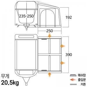 반고 발레토 390 카라반 어닝, 하우스 어닝 텐트