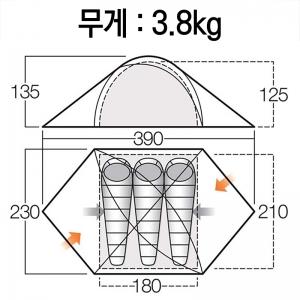 반고 헤일로 300 파미르 그린 텐트
